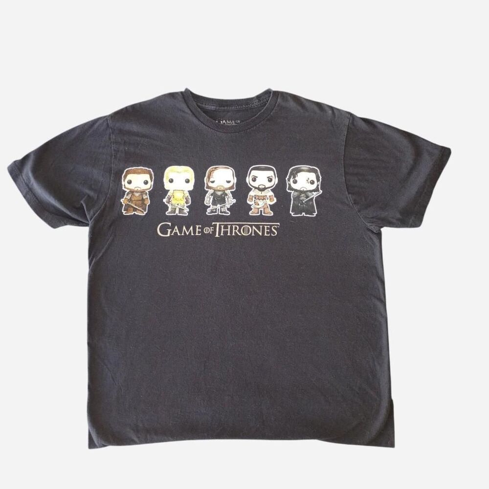 Hbo Men's Black and Grey T-shirt